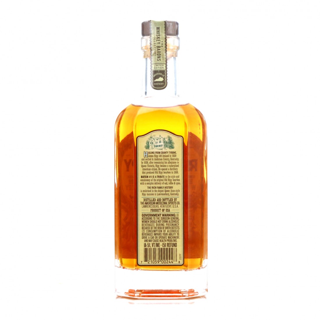 Old Ripy Kentucky Straight Bourbon Batch #1 37.5cl / Whiskey Barons ...