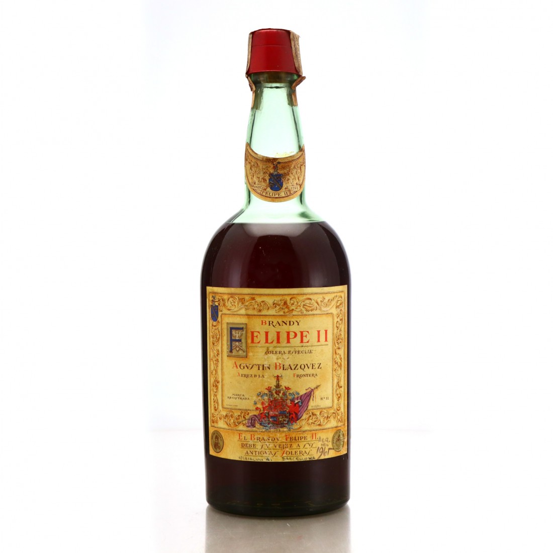 Felipe II Solera Especial Brandy 2 Litre 1960s Whisky Auctioneer