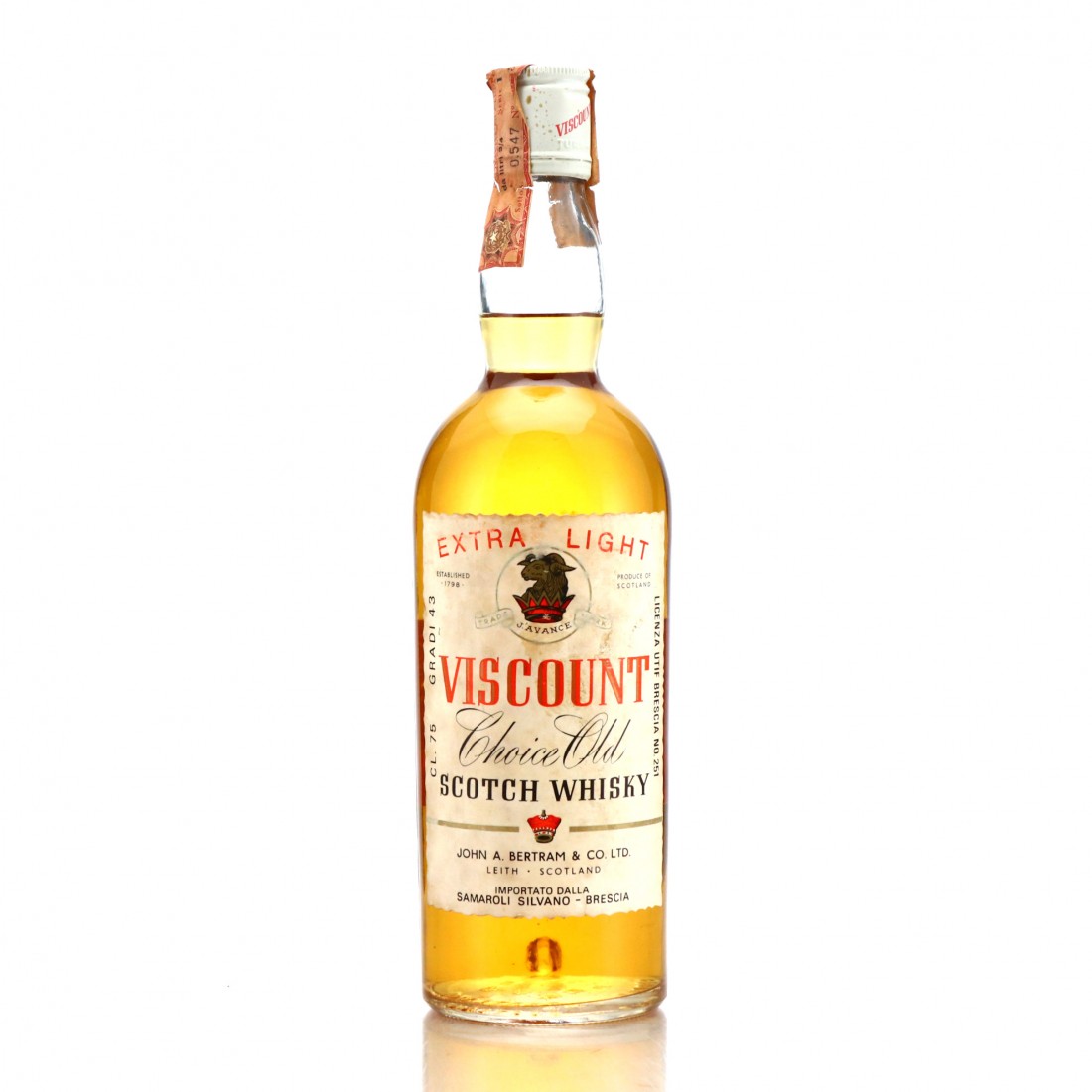 Viscount Choice Old Scotch Whisky 1970s / Samaroli Import | Whisky ...