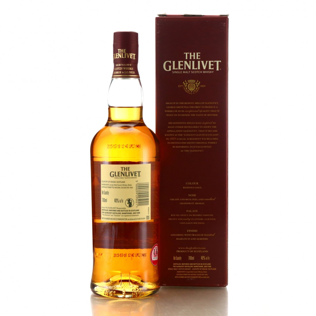Glenlivet 15 Year Old French Oak Reserve Whisky Auctioneer