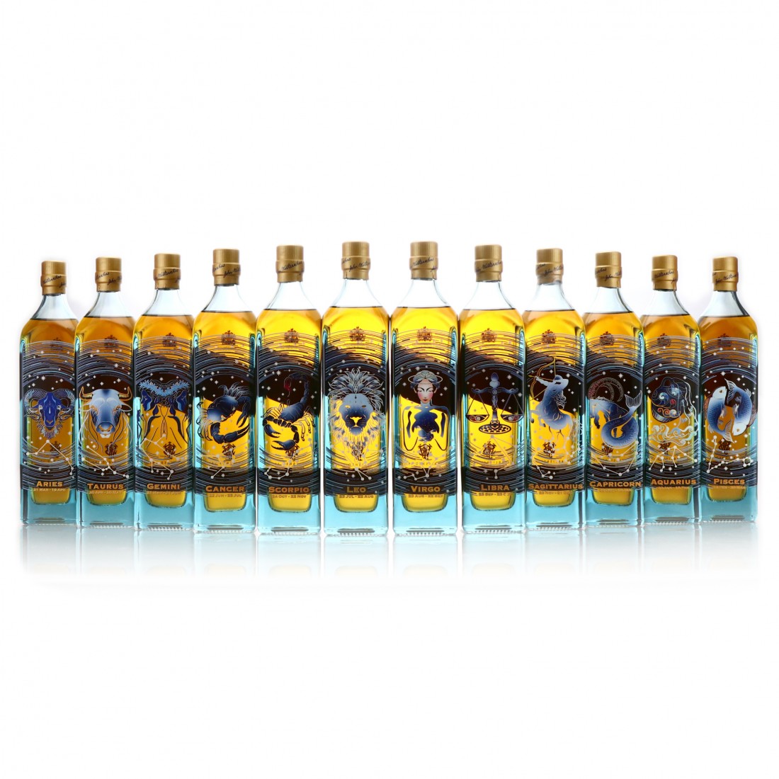 Johnnie Walker Blue Label Zodiac Collection 2022 12 x 20cl Whisky