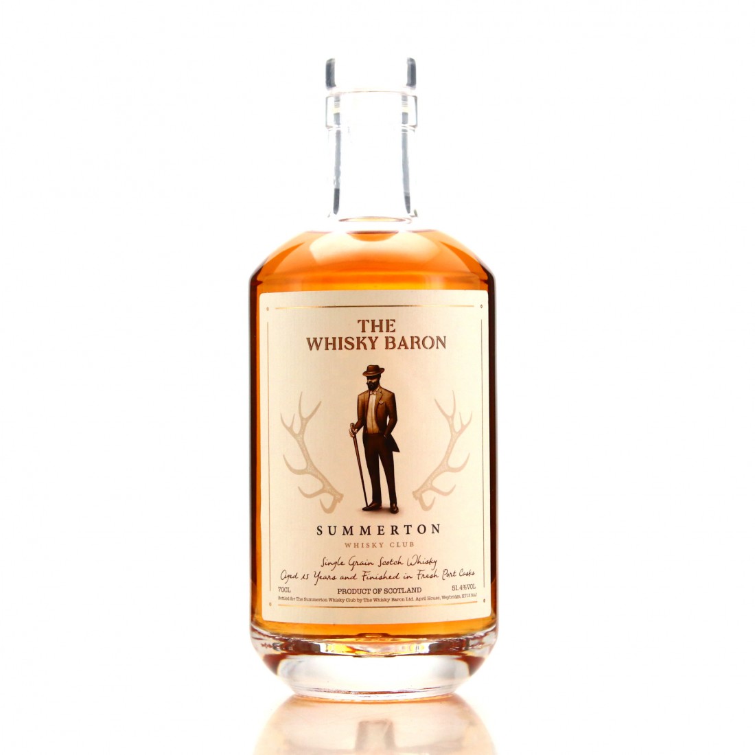 Whisky Baron 15 Year Old Single Grain Port Cask Finish / Summerton