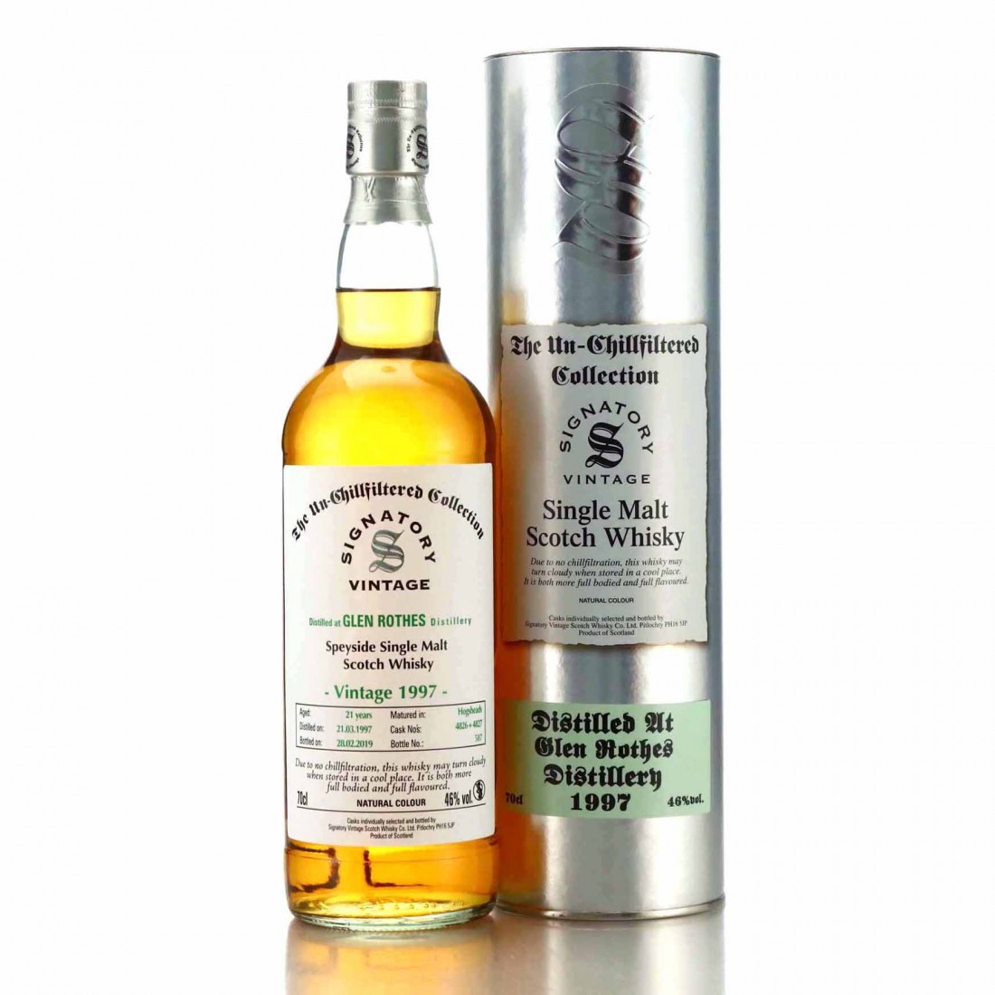 Glenrothes 1997 Signatory Vintage 21 Year Old Whisky Auctioneer