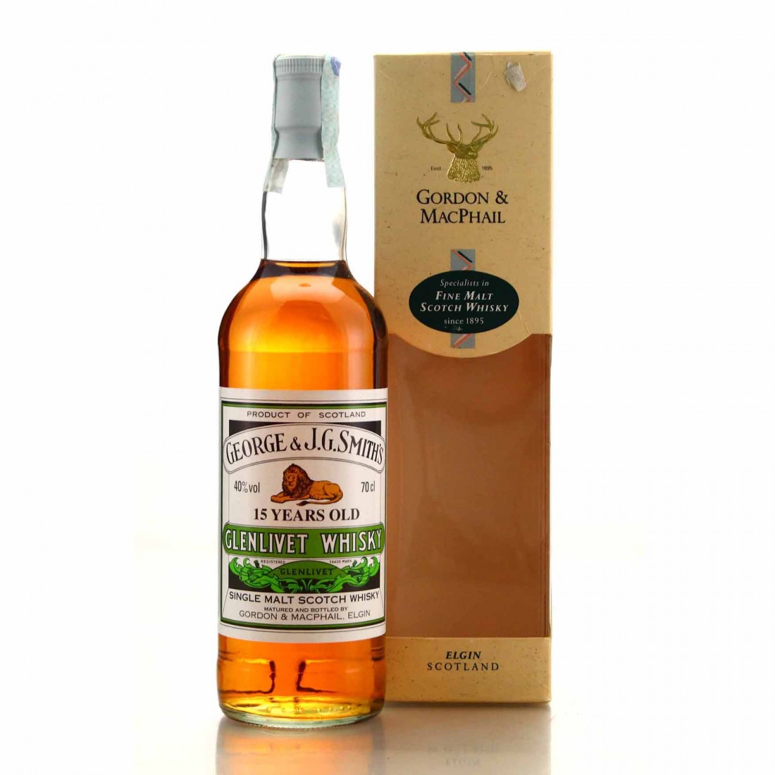 Glenlivet 15 Year Old Gordon and MacPhail Whisky Auctioneer