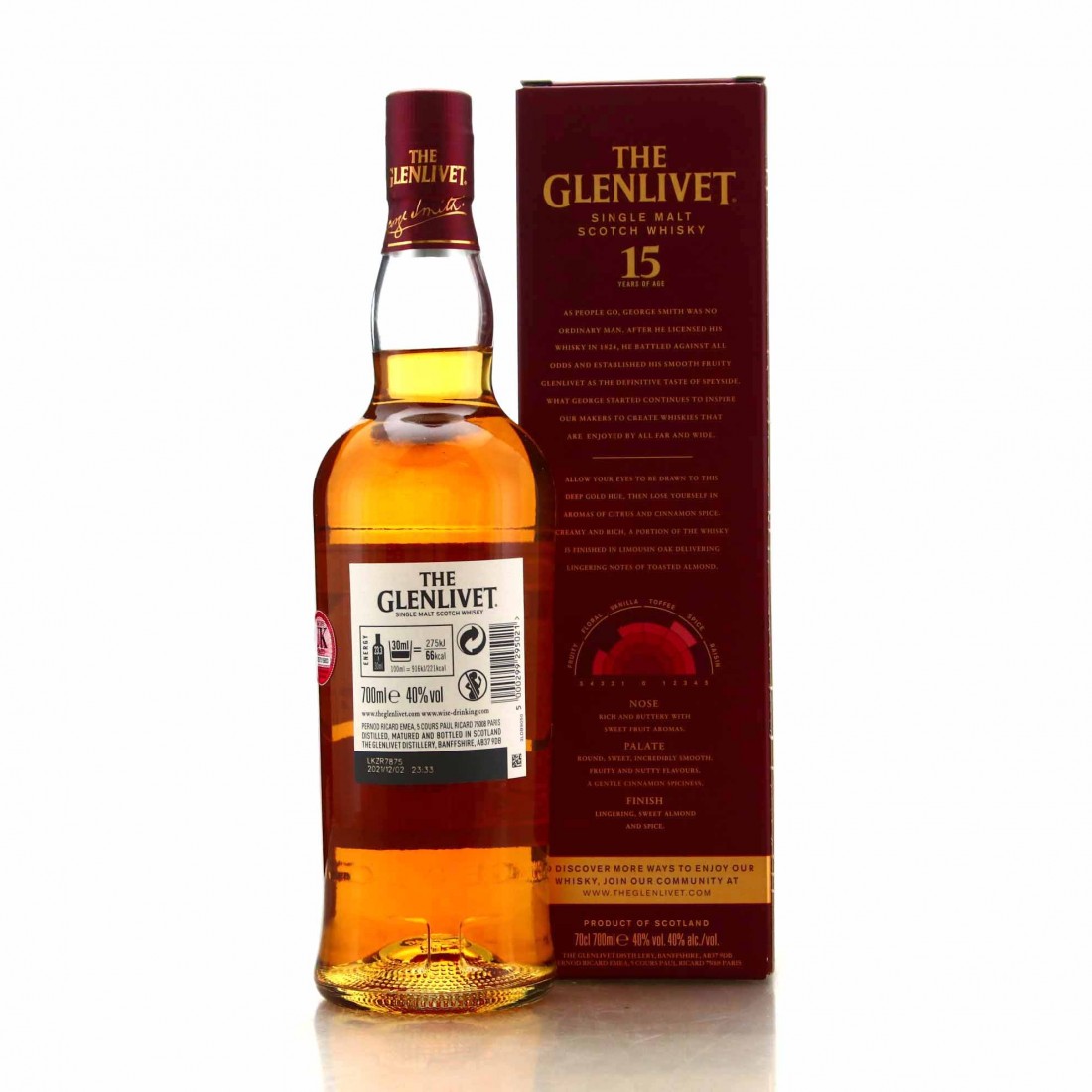 Glenlivet 15 Year Old French Oak Reserve Whisky Auctioneer