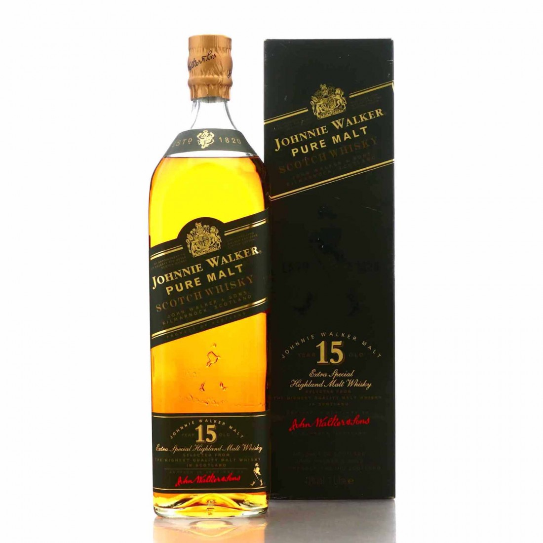 Johnnie Walker 15 Year Old Pure Malt / Green Label Whisky Auctioneer