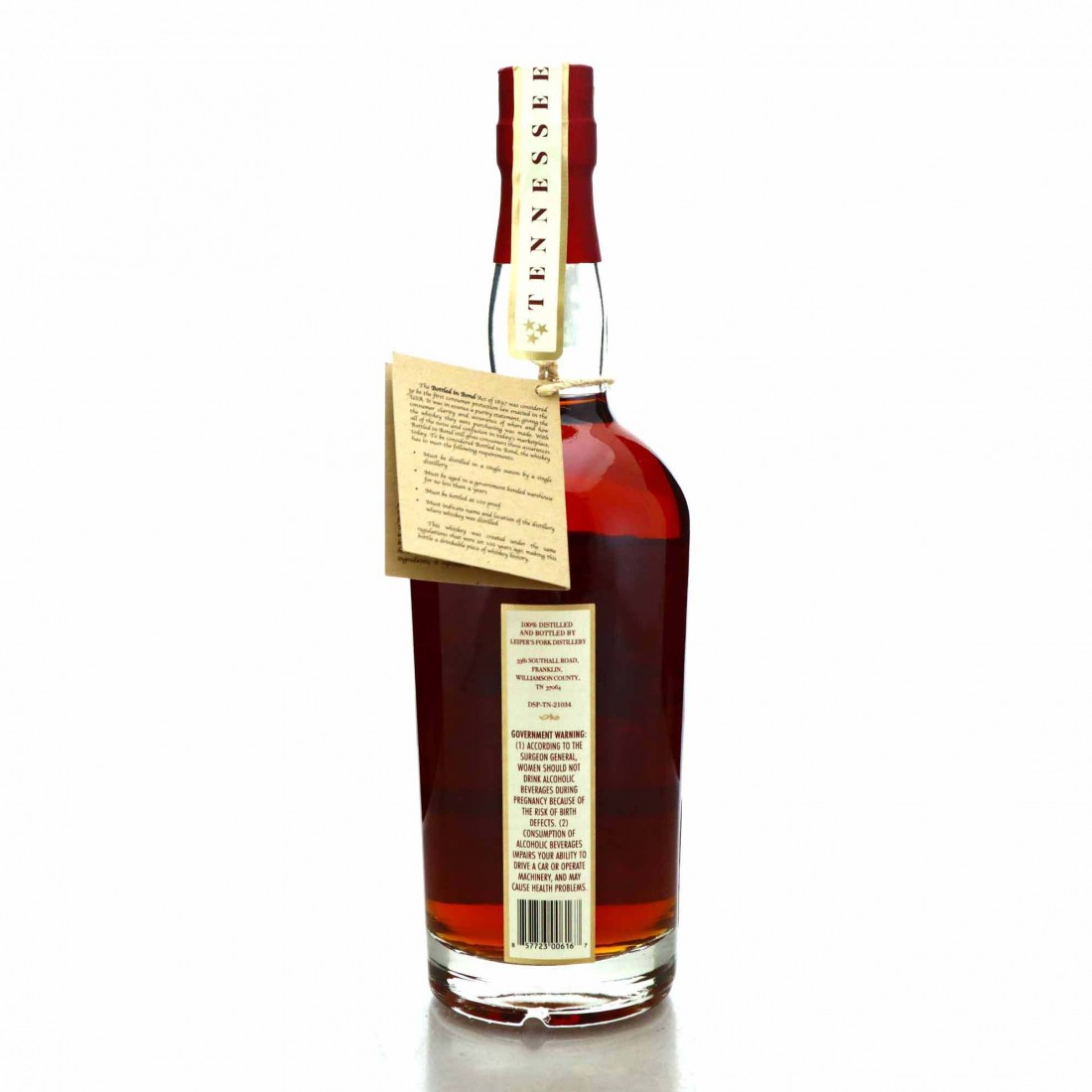 Leiper's Fork 4 Year Old Bottled in Bond Tennessee Whiskey Whisky