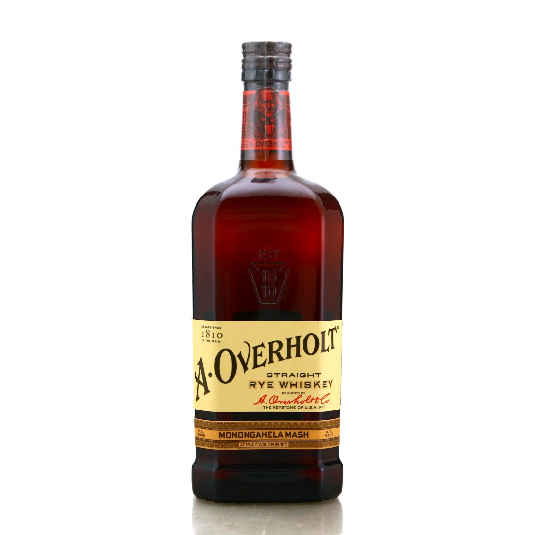 A. Overholt Monongahela Mash Straight Rye Whiskey Whisky Auctioneer