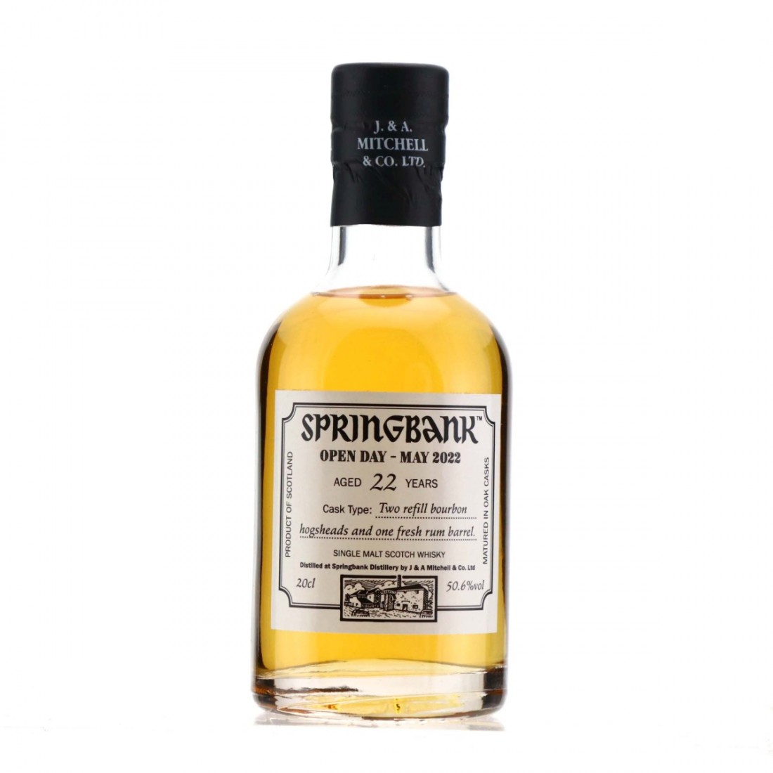 Springbank 22 Year Old Bourbon & Rum Casks 20cl / Campbeltown Malts ...