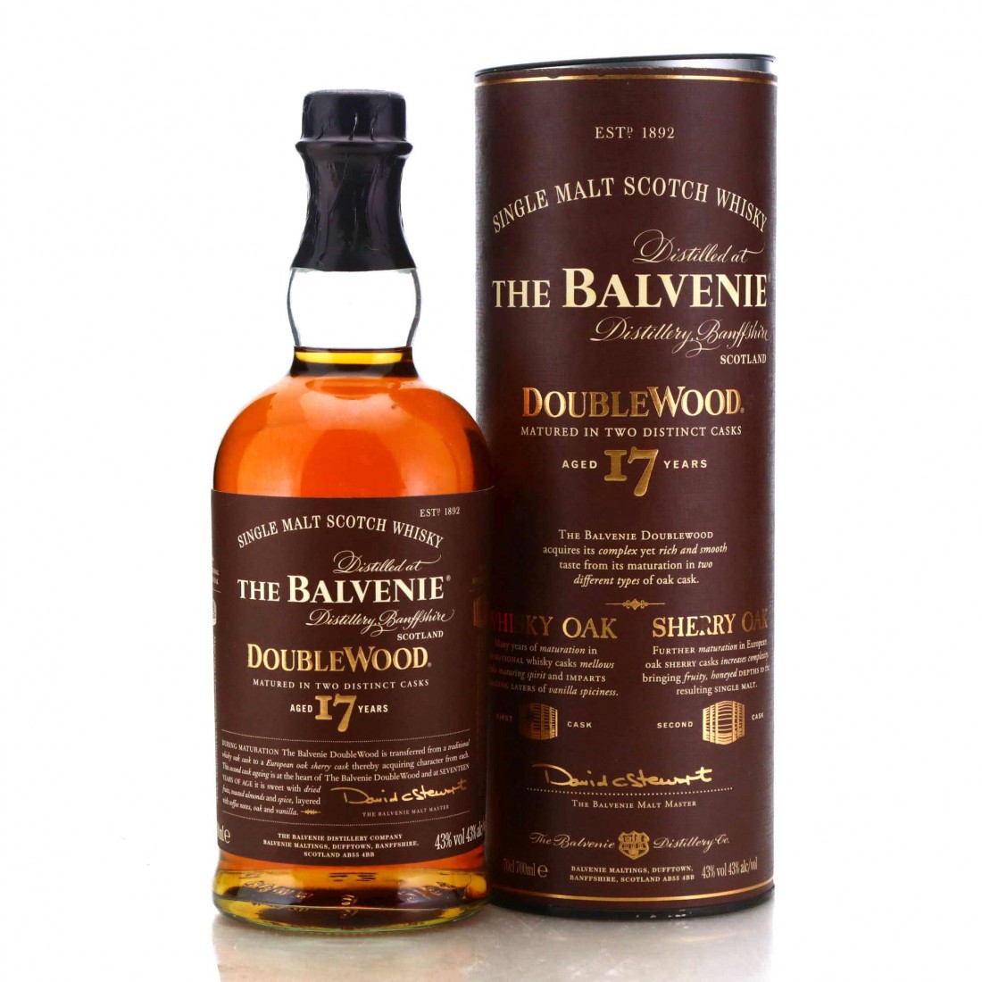 Balvenie 17 Year Old Double Wood Whisky 700ml main image 1