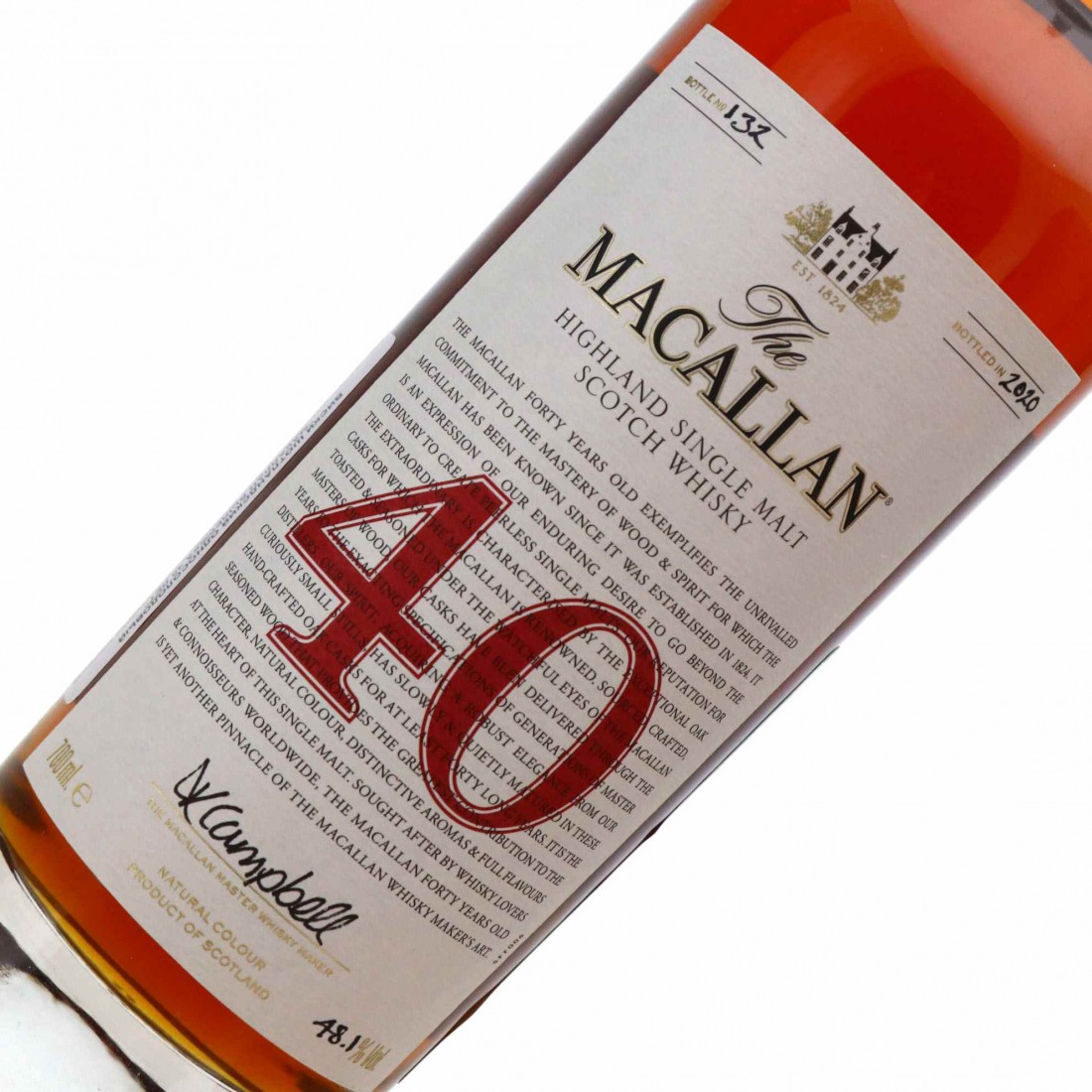 Macallan 40 Year Old The Red Collection 2020 Release | Whisky Auctioneer