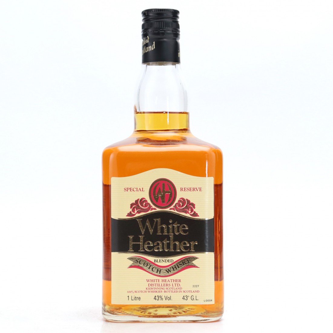 White Heather Special Reserve Scotch Whisky 1 Litre 1980s Whisky Auctioneer