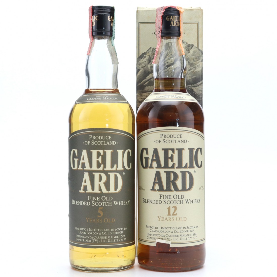 Gaelic Aird 5 & 12 Year Old Scotch Whisky x 2 1980s90s Whisky Auctioneer
