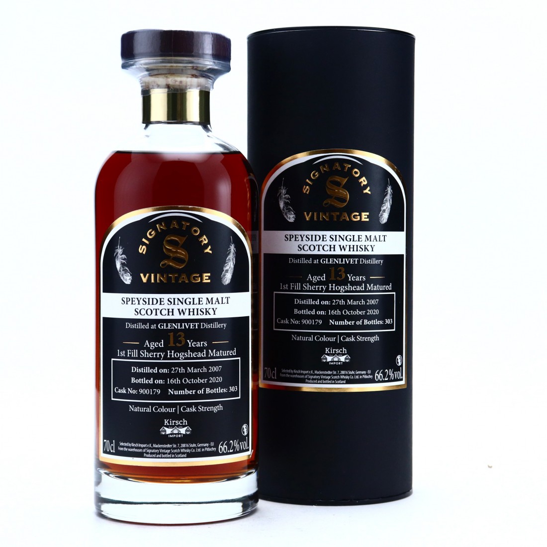 Glenlivet 2007 Signatory Vintage 13 Year Old Kirsch Import Whisky 