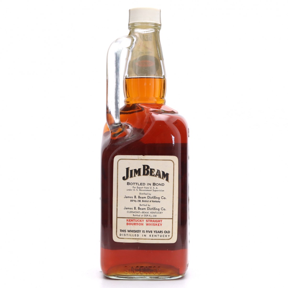Jim Beam 5 Year Old Kentucky Straight Bourbon Half Gallon 1970s