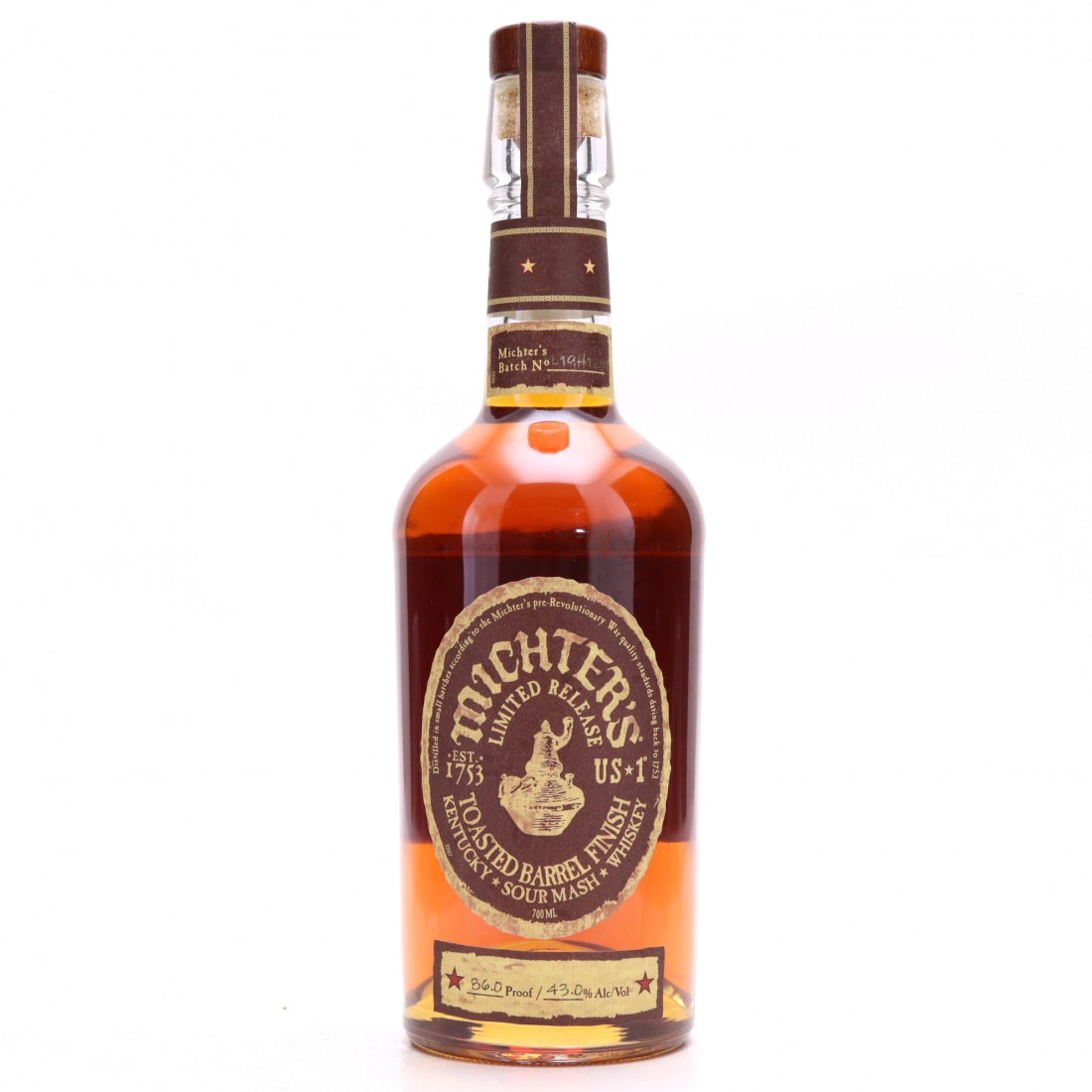 Michter's Toasted Barrel Finish Kentucky Sour Mash 2019 70cl | Whisky ...