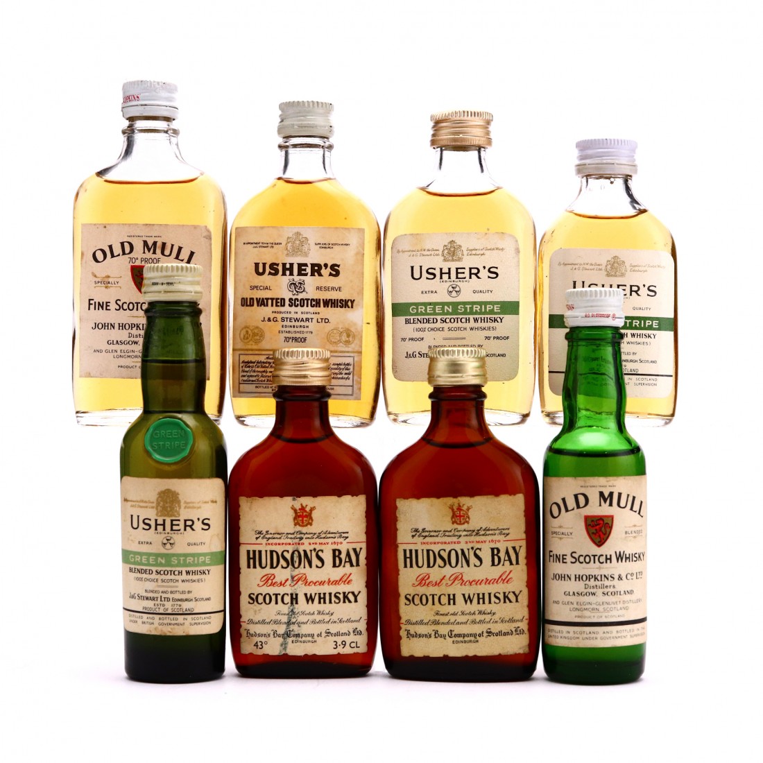 Blended Scotch Whisky Miniatures x 8 | Whisky Auctioneer