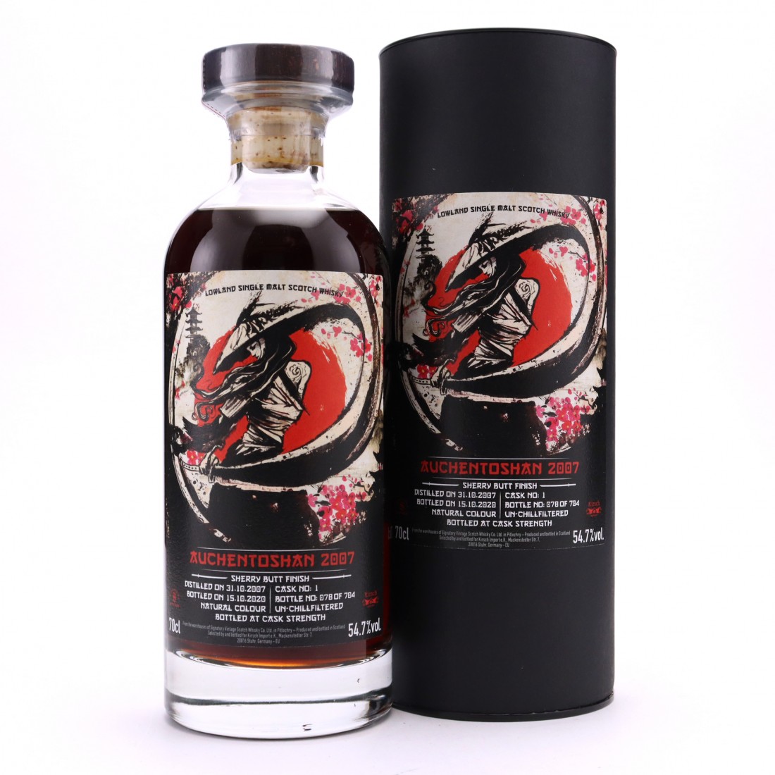 Auchentoshan 2007 Signatory Vintage Samurai Kirsch Whisky Whisky 