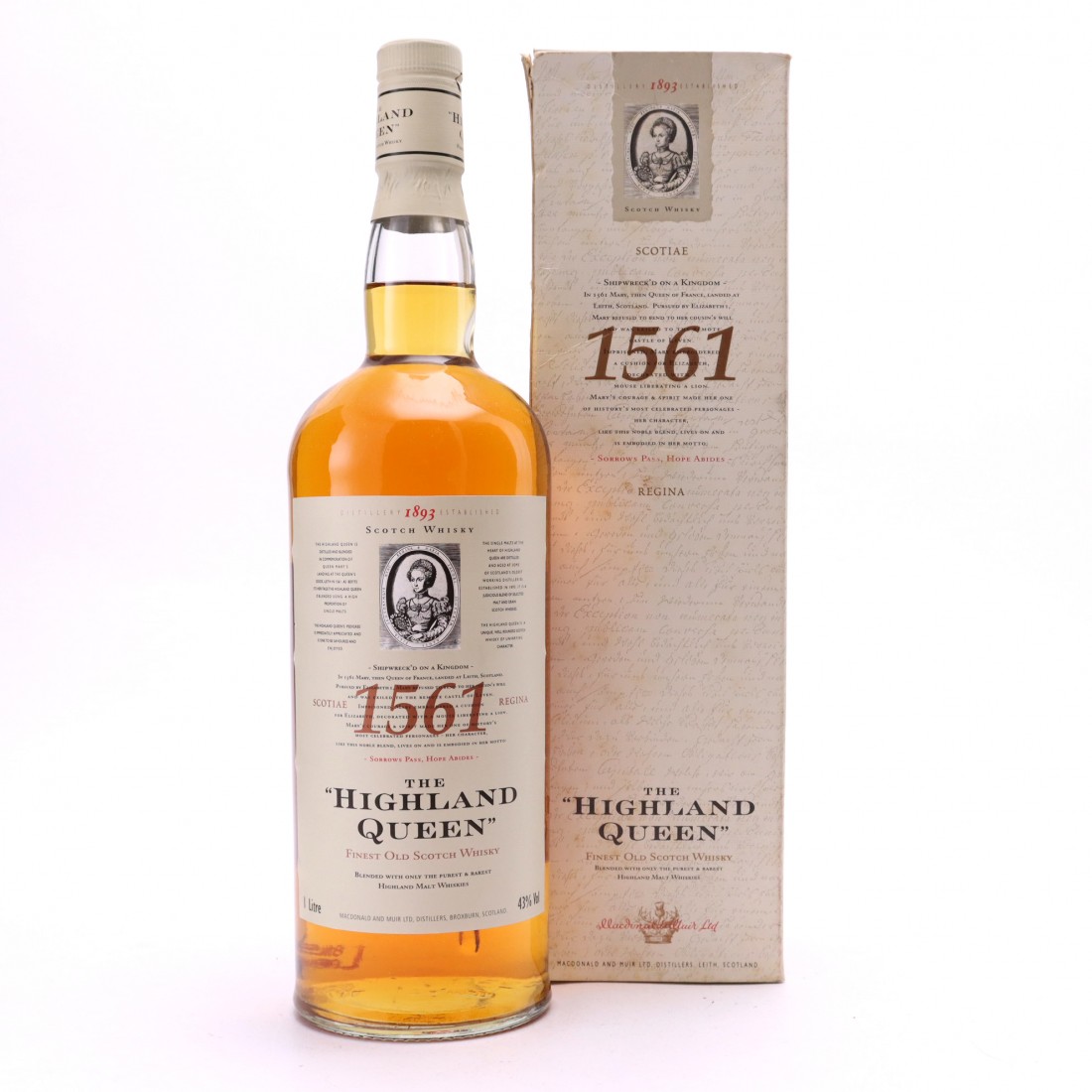 The Highland Queen Finest Old Scotch Whisky 1 Litre Whisky Auctioneer