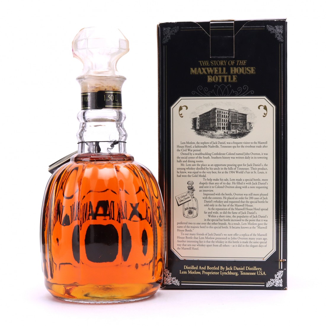 Jack Daniel's Old No.7 Maxwell House 1.5 Litre Whisky Auctioneer