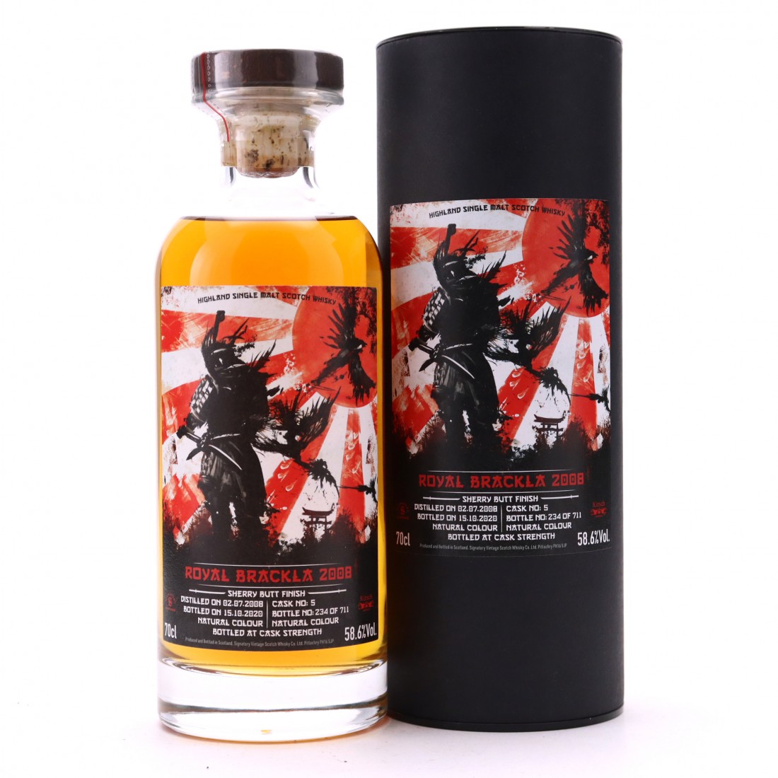 Royal Brackla 2008 Signatory Vintage Samurai Kirsch Whisky Whisky 