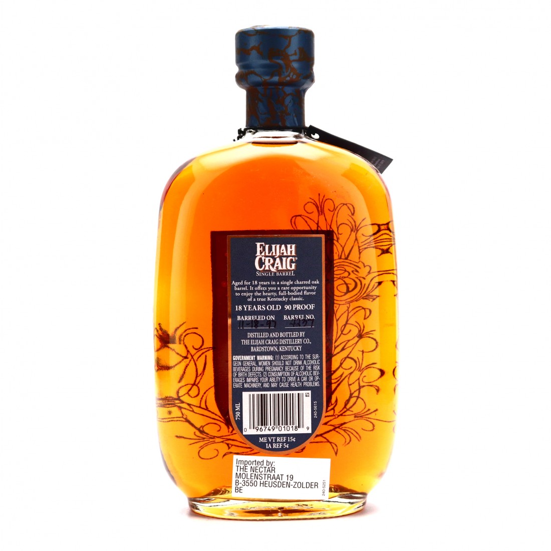 Elijah Craig 1997 Single Barrel 18 Year Old Whisky Auctioneer
