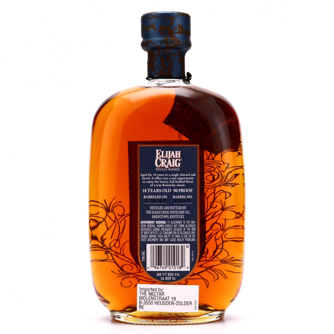 Elijah Craig 1997 Single Barrel 18 Year Old Whisky Auctioneer