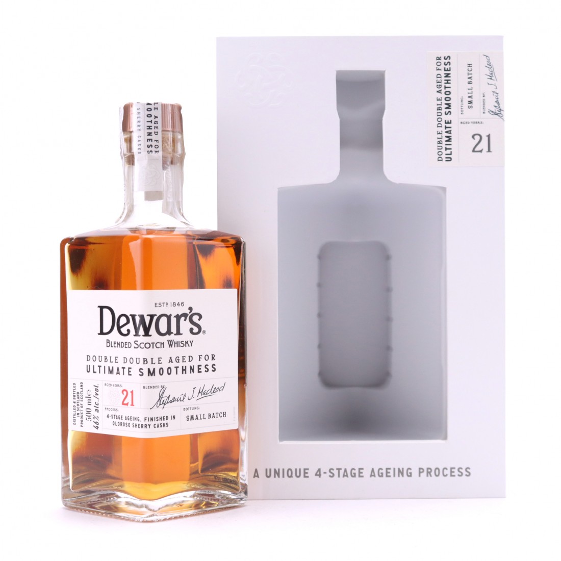 Dewar's 21 Year Old Double Double Aged 50cl Whisky Auctioneer