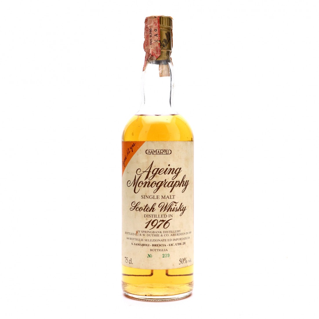 Springbank 1976 Samaroli 12 Year Old / Ageing Monography | Whisky ...