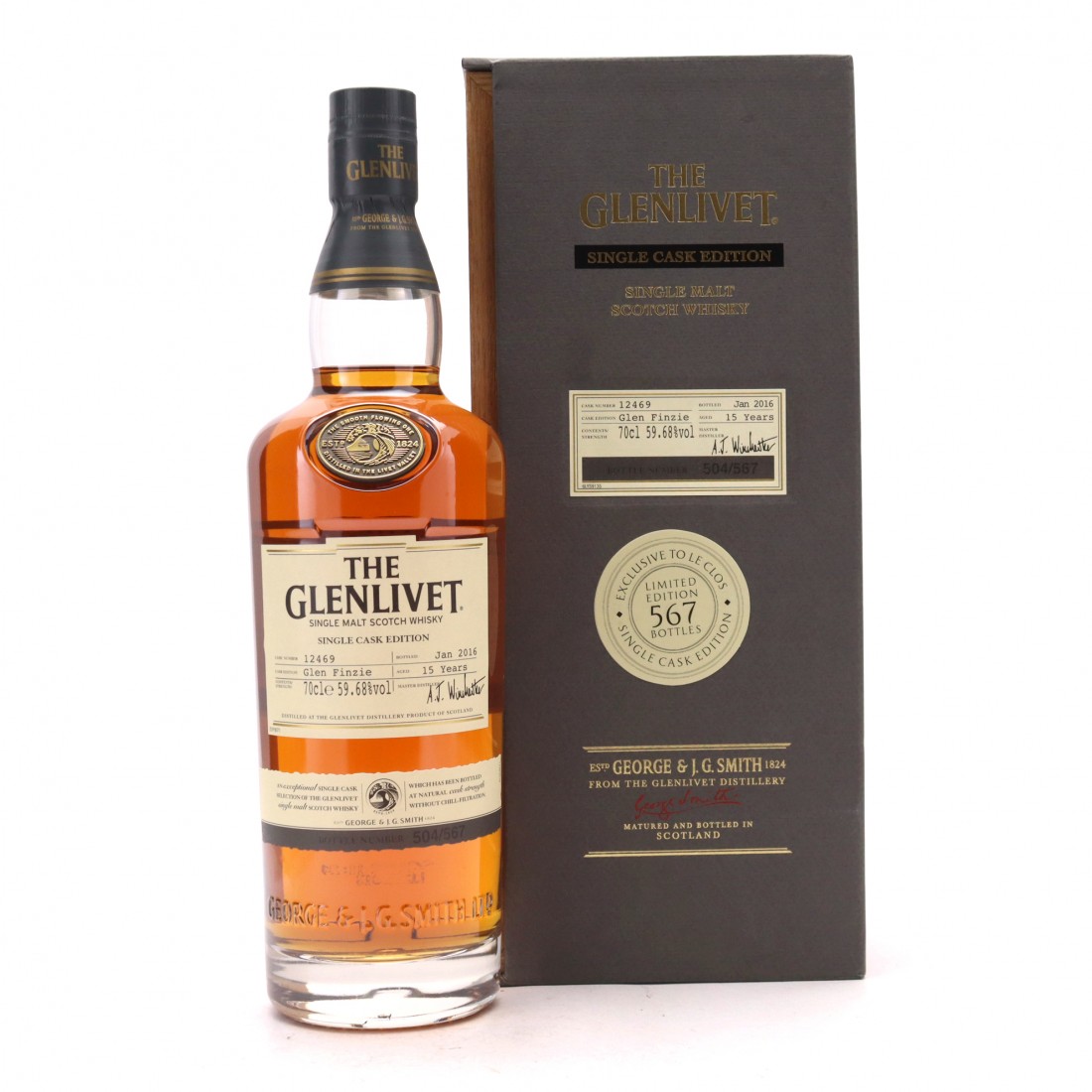 Glenlivet 15 Year Old Single Cask 12469 / Le Clos Whisky Auctioneer