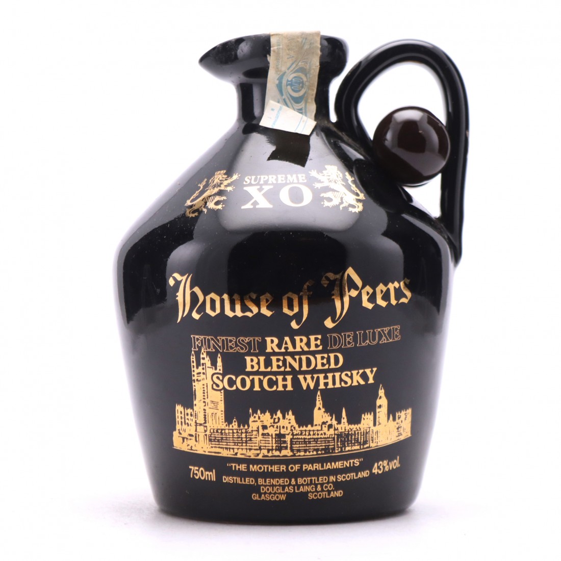House of Peers Supreme XO Scotch Whisky Decanter 1980s Whisky Auctioneer