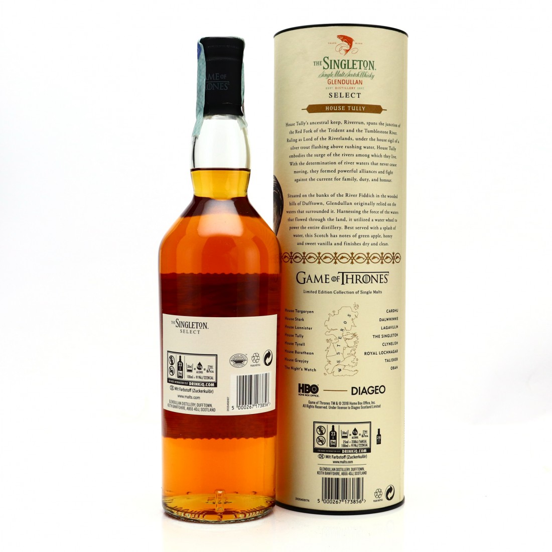 Singleton of Glendullan Select Game of Thrones / House Tully Whisky