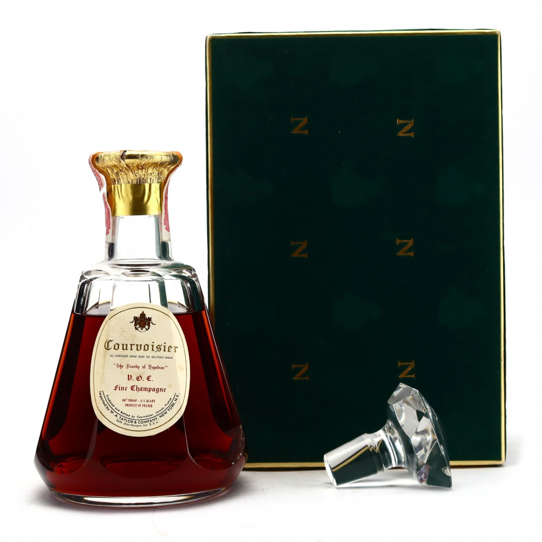 Courvoisier VOC Baccarat Decanter 1960s Whisky Auctioneer