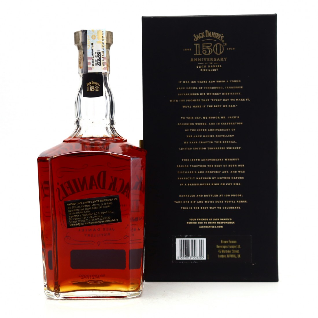 Jack Daniel's 150th Anniversary 1 Litre Whisky Auctioneer