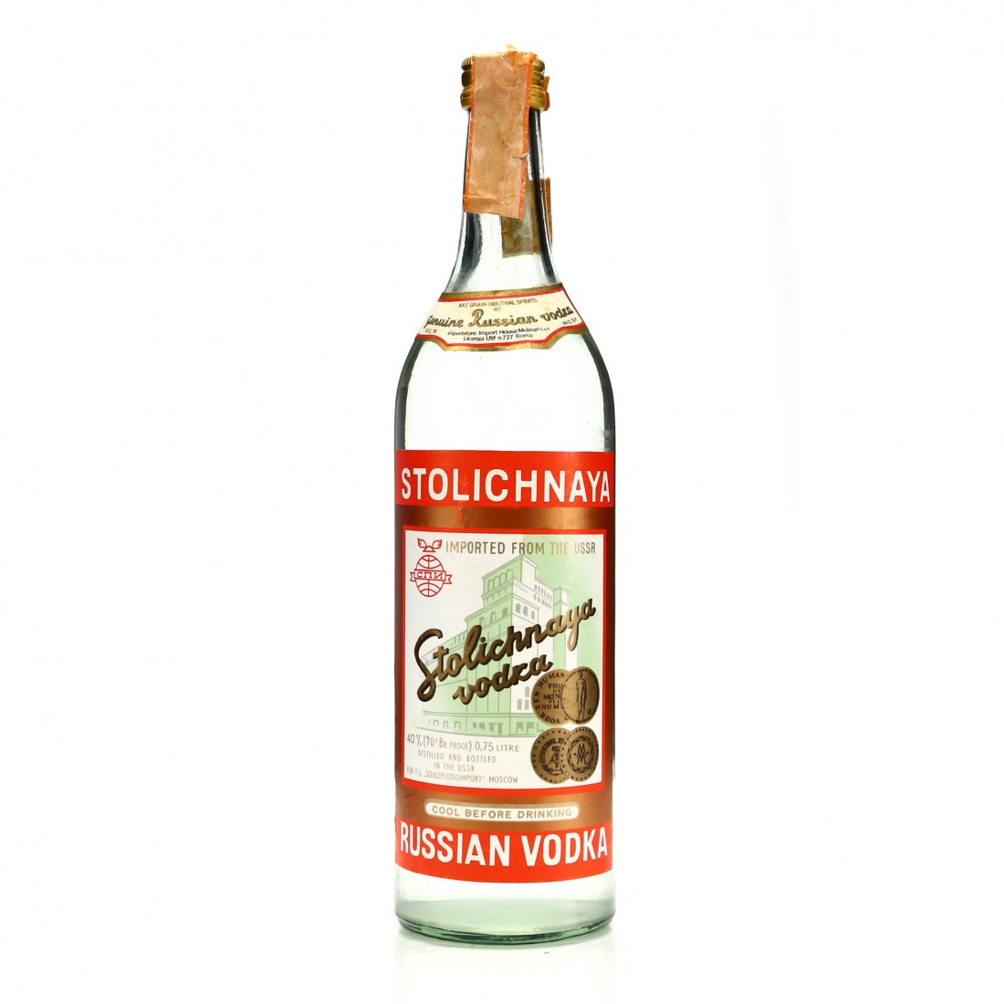 Stolichnaya Vodka 1980s | Whisky Auctioneer