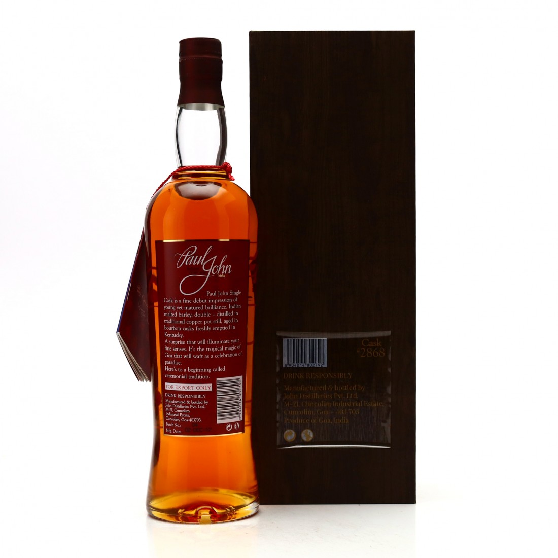 Paul John Single Cask 2868 Whisky Auctioneer