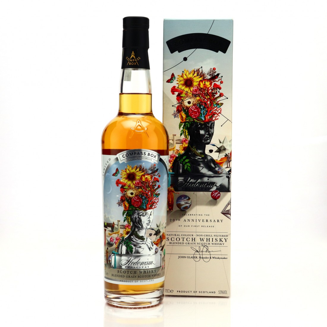 Compass Box Hedonism Felicitas / 20th Anniversary Whisky Auctioneer