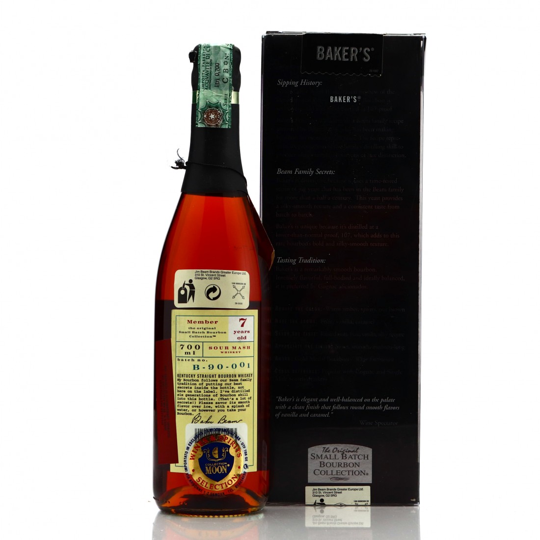 Baker's 7 Year Old 107 Proof Kentucky Straight Bourbon B90001 70cl