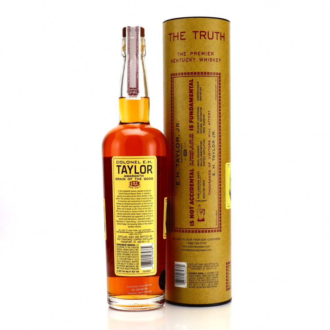 Colonel E.H. Taylor Amaranth Grain of the Gods Whisky Auctioneer