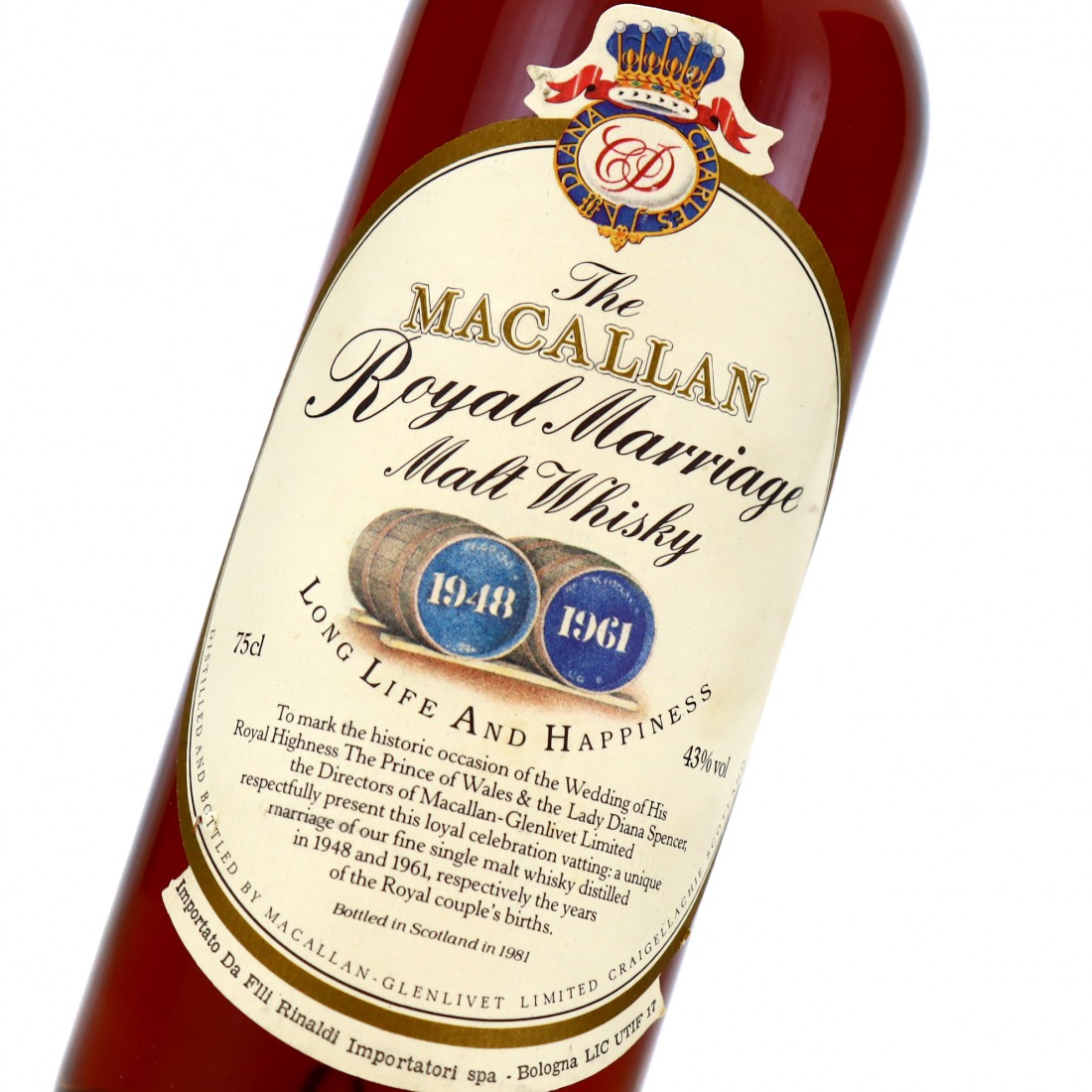 Macallan 1948/1961 Royal Marriage 1981 Whisky Auctioneer