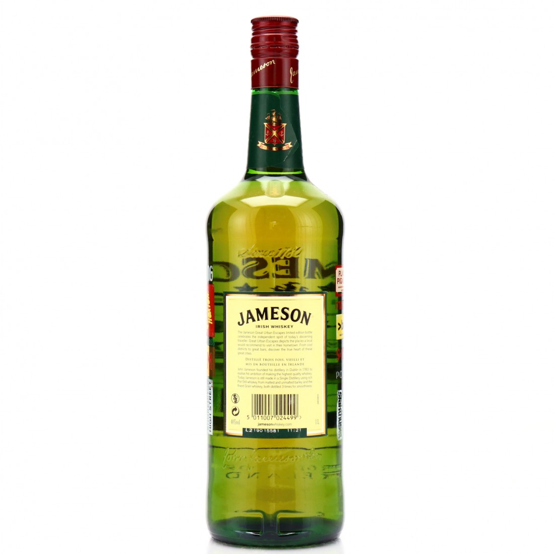 Jameson Irish Whiskey 1 Litre / Great Urban Escapes Whisky Auctioneer