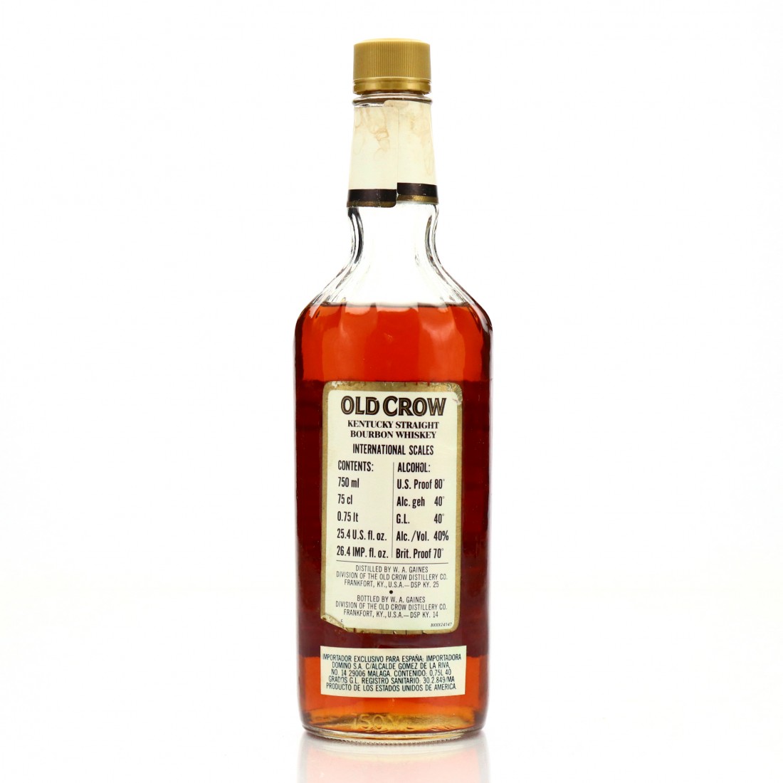 Old Crow Kentucky Straight Bourbon Whisky Auctioneer