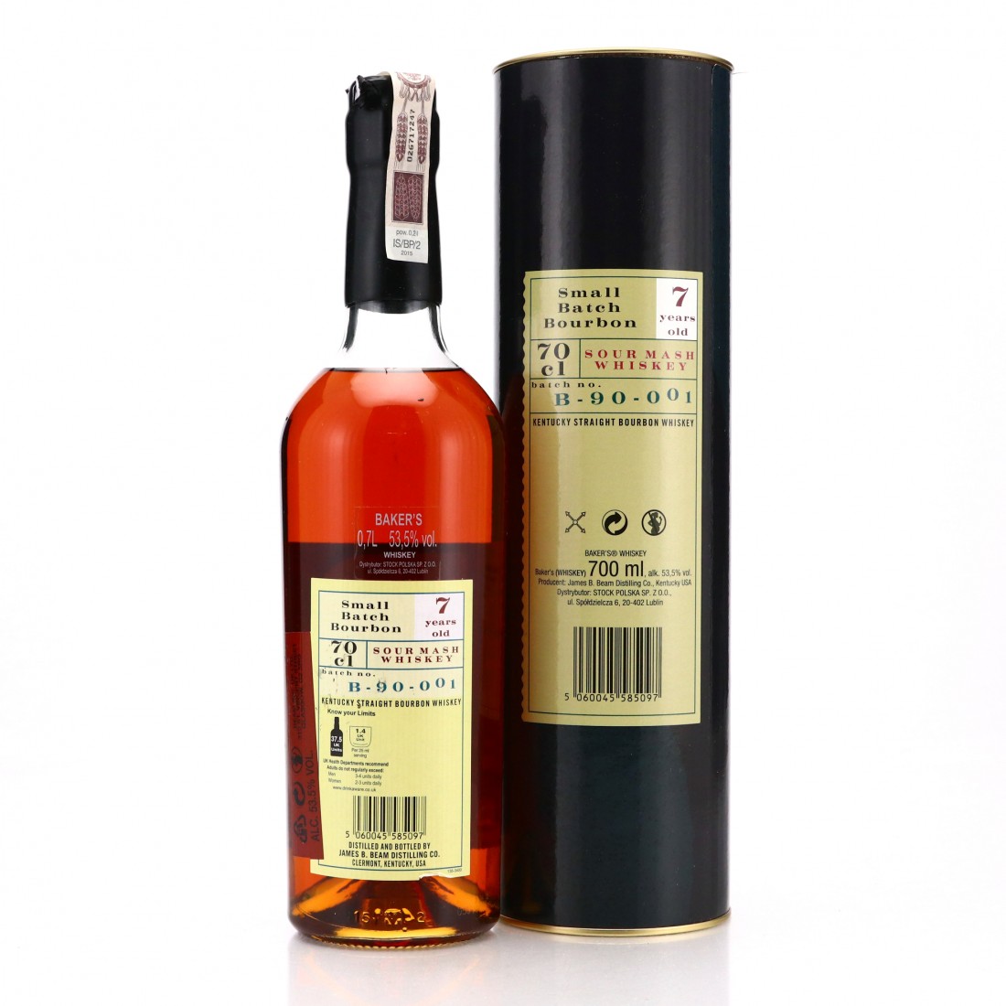 Baker's 7 Year Old 107 Proof Kentucky Straight Bourbon B90001 70cl