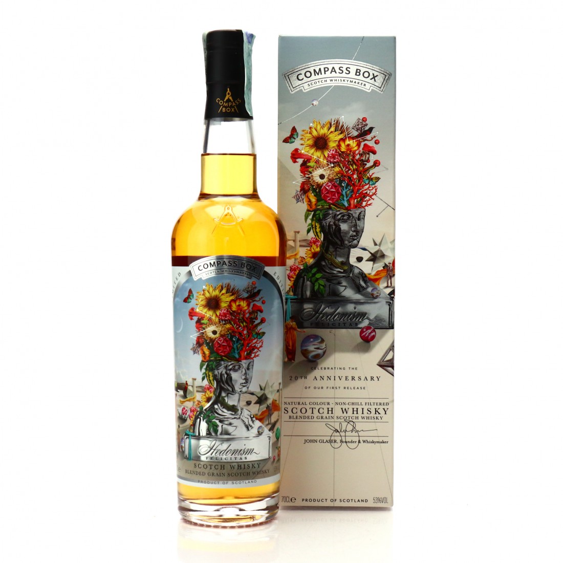Compass Box Hedonism Felicitas / 20th Anniversary Whisky Auctioneer