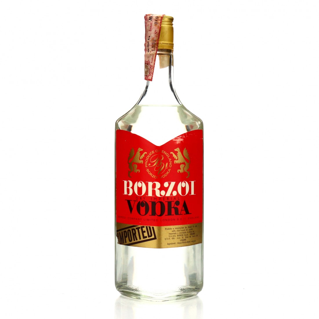 Borzoi Vodka 1960s | Whisky Auctioneer