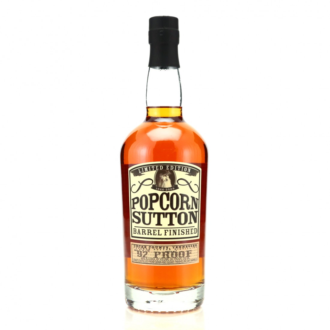 Popcorn Sutton's Barrel Finished 92 Proof Whisky Auctioneer