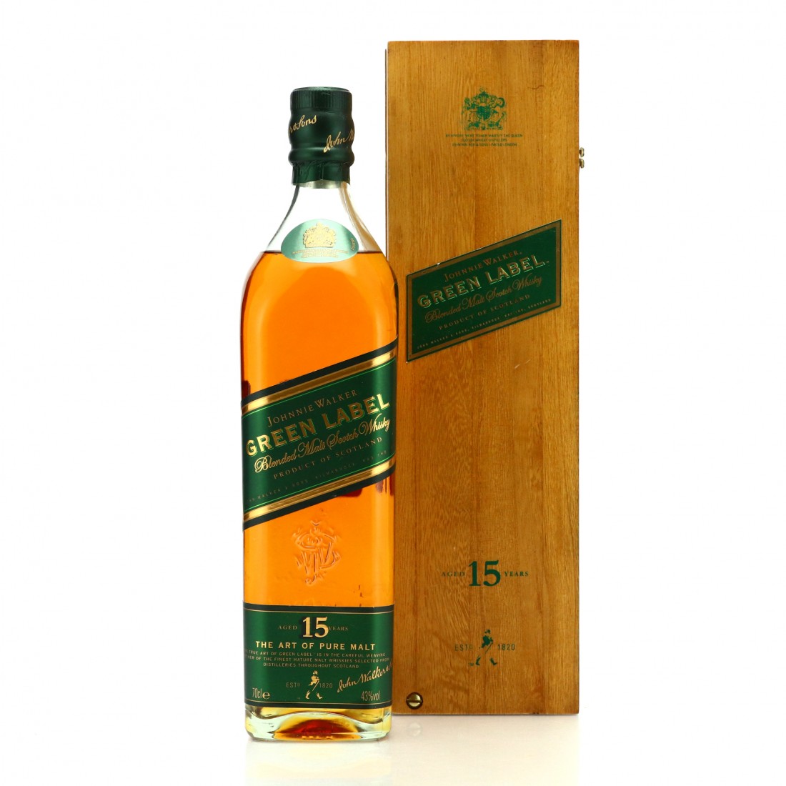 Johnnie Walker Green Label 15 Year Old Whisky Auctioneer
