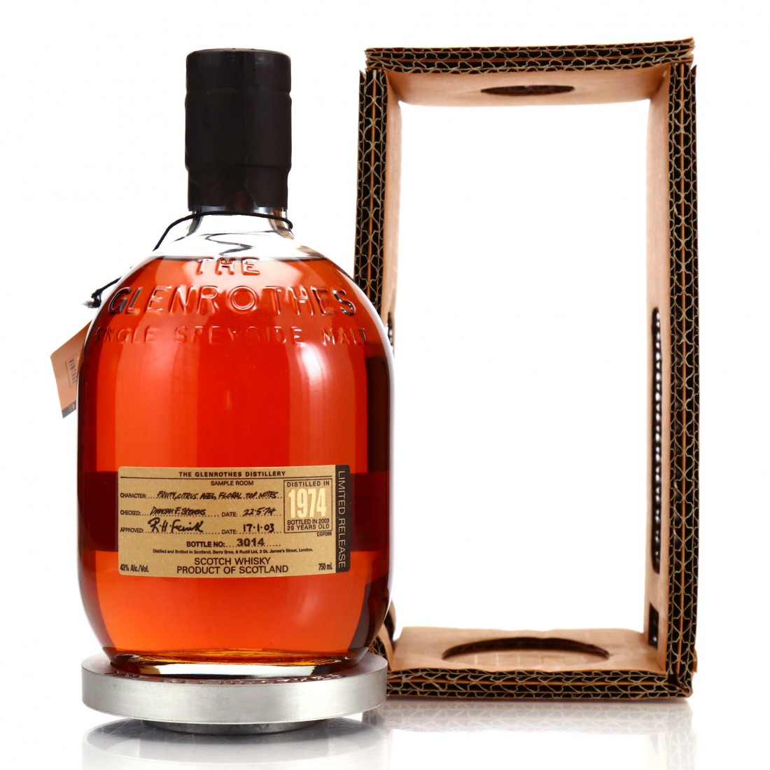 Glenrothes 1974 29 Year Old 75cl Whisky Auctioneer