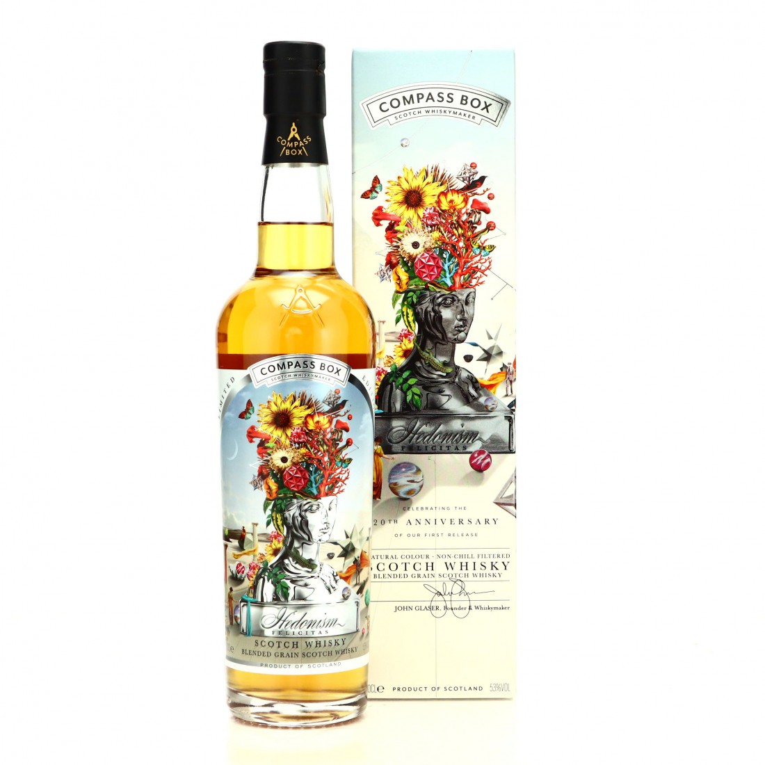 Compass Box Hedonism Felicitas / 20th Anniversary Whisky Auctioneer