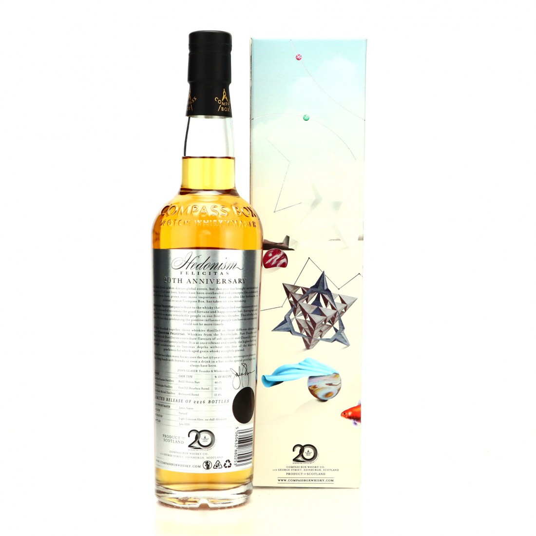 Compass Box Hedonism Felicitas / 20th Anniversary Whisky Auctioneer